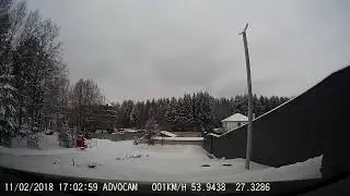 Минск-Ратомка 11-02-2018 (timelapse 4x)