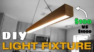 How To Build a Light Fixture with ColorCord | EASY Beginner Woodworking DIY