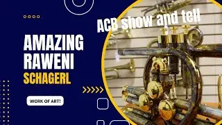 IS this not the coolest horn ever made: ACB  show and tell with the Schagerl Raweni  #trumpet