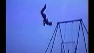 Gymnastics Flying Rings triples, twisters, bad catch