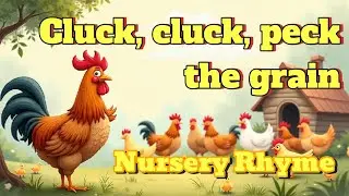 Cluck Cluck Peck the Grain 🐔 | Nursery Rhyme for Toddlers | Chicken Vibe Kids Song Row the Boat