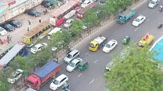 unplanned traffic lane causes traffic jam & road accident|| bangladesh || dhaka city ||Planned World