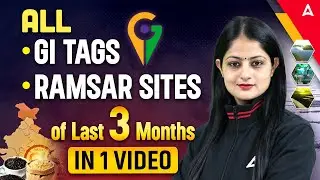 All GI Tags & Ramsar Sites of Last 3 Months | Most Important Static GK 2025 | By Pinky Yadav
