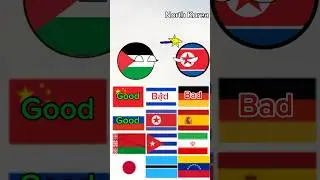 Countrys that love and hate Palestine