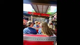 Riding Fire Chaser Express at Dollywood