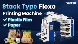 stack flexo printing machine 6 color for Plastic film/paper/non-woven fabric