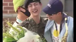 Welcome back home Jin! 💜 we miss you so much😔 #kpop #bts #military #welcomebackjin