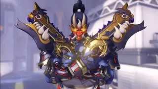 NEW! Oni Reaper skin Gameplay (Golden Gun) - Overwatch 2 Japanese Spirits Bundle