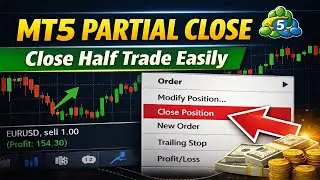 How to Close Partial Lot in MetaTrader 5 MT5 | Partial Close Trade | Forex Course