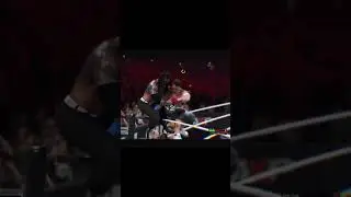 Cena gave Roman an avalanche AA threw a table to win his first world title ￼