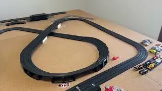 Трасса для гоночных автомобилей масштаба HO - AFX Giant Raceway, использующая макет Goliath #4.