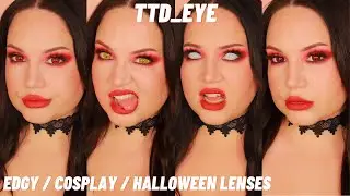 TTDEYE LENSES: Edgy / cosplay / halloween lenses 🧛&zwj;♀️ | Try-on  w/ close-ups👁&zwj;🗨
