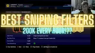 THE BEST SNIPING FILTERS *200K PER HOUR!!!* | FIFA 21