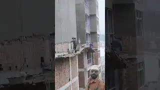 #construction #risk #life #dare #civil #work #video #building #scaffolding #builder #video #shorts