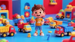 Counting Toy Trucks with JJ 🚚🔢🎶 | Numbers Song for Kids & Toddlers
