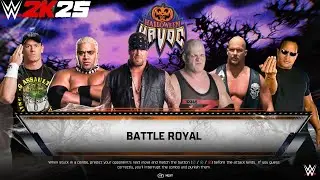 WWE 2k25 - Cena vs Rikishi vs Undertaker vs kane vs Stone Cold vs Rock at Halloween Havoc 