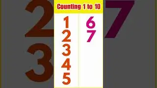 Counting 1 to 10 | Numbers 1 to 10 #shorts #shortsfeed #1to10 #1to10counting