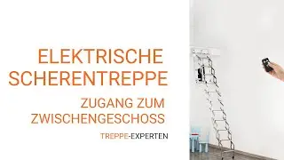 Elektrische Bodendtreppe f&uuml;r den Zugang zum Zwischengeschoss | treppeexperten.de