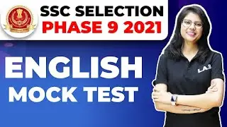 SSC Selection Phase 9 | Mock Test | Important English Questions for SSC  Phase 9 || By Barkha Ma'am