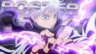Jujutsu kaisen - Gojo [AMV/Edit] Poster boy | Hetrix | #youtube #animeamv 