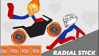Best Falls | Stickman Dismounting compilation of funny moments RADIAL STICK #694