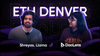Fireside chat with Shreyas from Llama at @ETHDenver