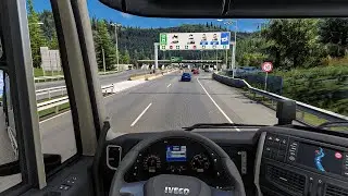 4K Realistic Ultra Graphic IVECO |Euro Truck Simulator 2 1.57 Snowymoon Mod Gameplay 2026