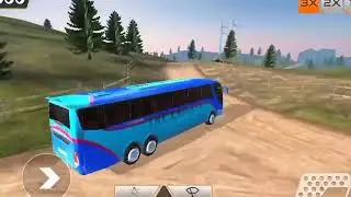 Offroad Coach Bus Driving Simulator - Mobile Bus Transporter Hill Drive - Android GamePlay #3