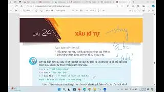 Python bài 24  Xâu ký tự - String và bài tập
