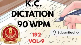 Transcription 192 || 90 WPM|| #trending #viralvideo || Kailash Chandra Dictation|| (Prince Academy)
