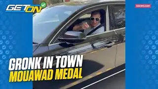 MOUAWAD MEDAL - With Gronk in town, some Group 1 inserters were keen to get involved!