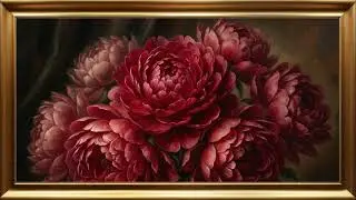 Luxury Fireplace Fine Art Oil Painting | TV Art Screensaver for Home Decor | 1 HOUR 4K