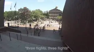 Skating Boston Faneuil Hall Stairs