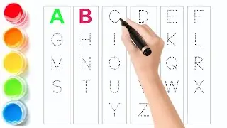 A to Z alphabet writing | Kids ABC tracing | a to z alphabet | the abcd | toddlers learning rhymes
