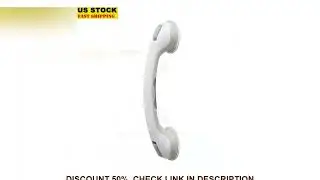 16 Inch Bath Shower Safety Handle Portable Suction Cup Grip Bar Easy Install Stability on Wet Surfac