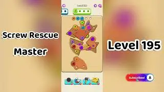 Screw Rescue Master Level 195 Walkthrough 🔩🧩 | Go Answer