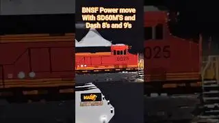 BNSF 8025 Leads BNSF power move with a Nice K5HLB! (Trains base plate) #bnsfrailway #roblox