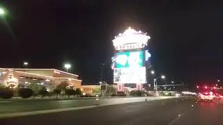 North Las Vegas, Texas Station and Fiesta Rancho Casinos, closed, neon lighst still on.
