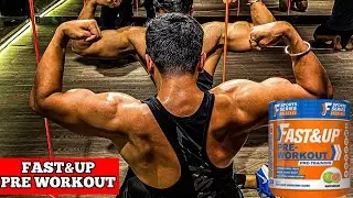 Fast&Up Pre Workout Full Review + Shoulder Workout @FastandupIn