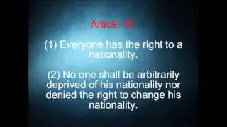 UDHR Universal Declaration Of Human Rights Article 15
