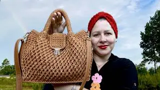 ➡️ BOLSO a CROCHET Moderno y Elegante | Tutorial Paso a Paso Súper FÁCIL (TENDENCIA 2025)