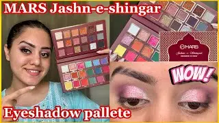 MARS Jashan-e-shingar eyeshadow pallete review + demo😍 Glam Indian look | kp styles