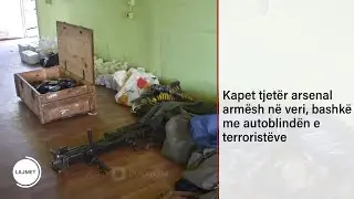 Kapet tjetër arsenal armësh në veri, bashkë me autoblindën e terroristëve