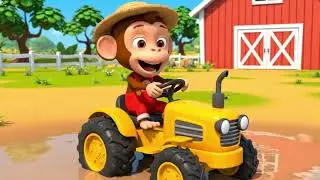 Monkey Heart drives a tractor from  MONKEY HEART monkey funny video baby monkey animal