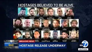 First 7 hostages freed in Gaza ceasefire are in Israeli custody