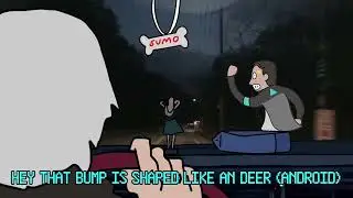 Driving in my car meme but hank runs over connor