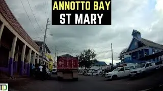 Driving through Annotto Bay, St Mary