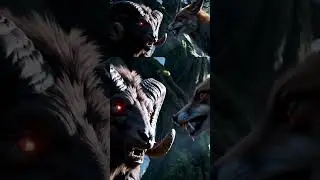 Giant Ram 🐏 Sly Fox 🦊 #GiantRam #FoxVsRam #DarkForestBattle #AnimalFight #cinematicshowdown