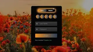 Animated Login & Registration Page Using HTML, CSS & JAVASCRIPT