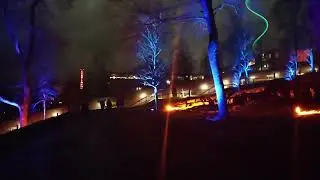 Walking in Turku, Finland December Light Path Display 2025
